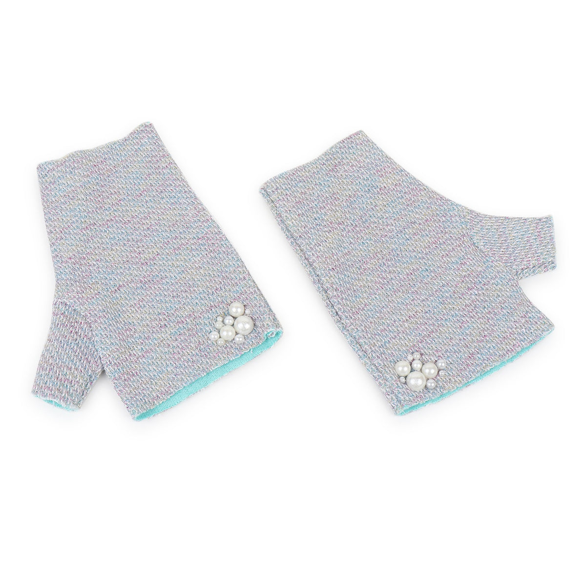 TIPY TIPY TAP MERMAID THEME MUFLER WITH GLOVES - BLUE