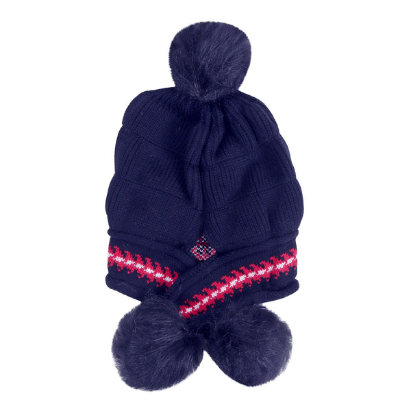 TIPY TIPY TAP BRAIDED WINTER BEANIE - BLUE