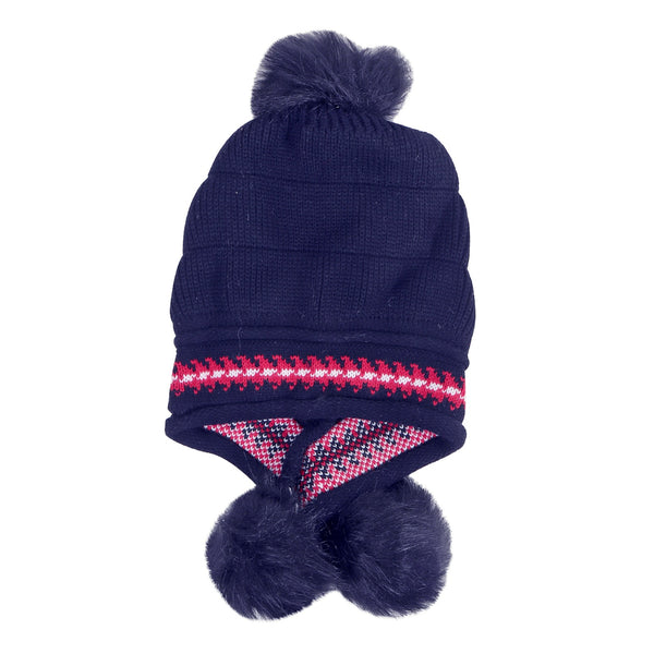 TIPY TIPY TAP BRAIDED WINTER BEANIE - BLUE
