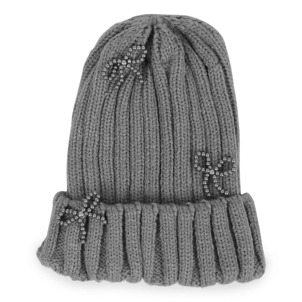 TIPY TIPY TAP PEARL BOW CAP - GREY