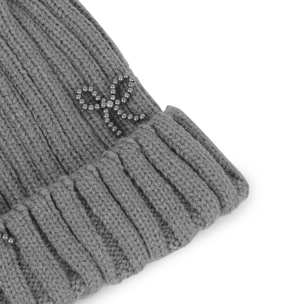 TIPY TIPY TAP PEARL BOW CAP - GREY