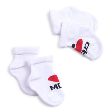 TIPY TIPY TAP SET OF 2 MOM DAD SOCKS - WHITE