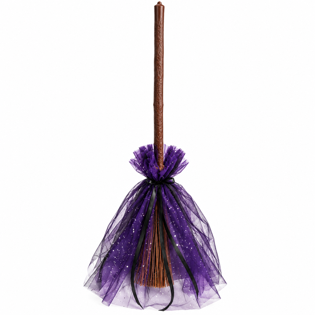 TIPY TIPY TAP HALLOWEEN BROOM & CAP SET - PURPLE