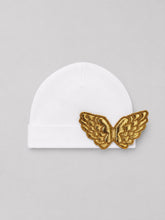 TIPY TIPY TAP ANGEL WINGS SLEEPSUIT WITH CAP - WHITE