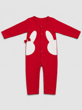 TIPY TIPY TAP RABBIT SLEEPSUIT WITH CAP - RED