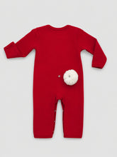 TIPY TIPY TAP RABBIT SLEEPSUIT WITH CAP - RED