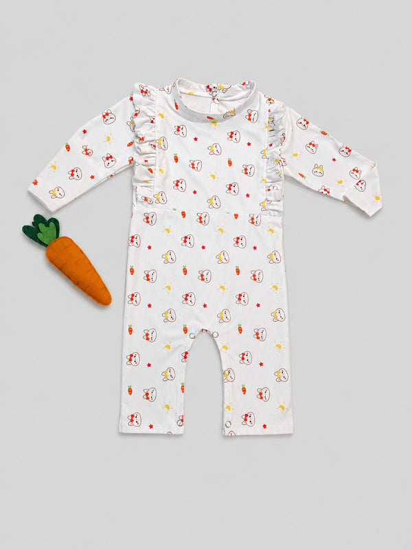 TIPY TIPY TAP CARROT SLEEPSUIT WITH TOY - MULTICOLOR