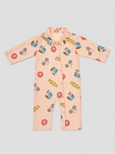 TIPY TIPY TAP PIZZA SLEEPSUIT WITH TOY - MULTICOLOR