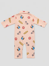 TIPY TIPY TAP PIZZA SLEEPSUIT WITH TOY - MULTICOLOR