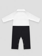 TIPY TIPY TAP PANDA PARTYWEAR SNUGSUIT WITH CAP - B/W