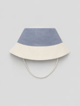TIPY TIPY TAP ELEPHANT PLAYSUIT WITH BUCKET CAP - BLUE/WHITE