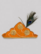 TIPY TIPY TAP JANMASHTMI DHOTI WITH STOLE,CROWN AND MALA - ORANGE