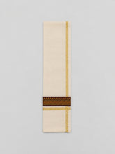 TIPY TIPY TAP WHITE ONAM DHOTI AND SHIRT SET WITH STOLE - BEIGE