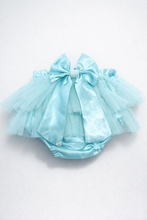 TIPY TIPY TAP 3PC SEASHELL BODYSUIT WITH BLUMER & HEADBAND - BLUE/WHITE