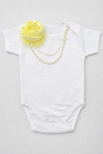 TIPY TIPY TAP 3PC FLOWER BODYSUIT WITH BLUMER & HEADBAND - YELLOW/WHITE