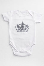 TIPY TIPY TAP 3PC CROWN BODYSUIT WITH BLUMER & HEADBAND - GREY/WH