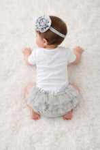 TIPY TIPY TAP 3PC CROWN BODYSUIT WITH BLUMER & HEADBAND - GREY/WH