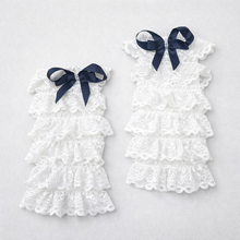 TIPY TIPY TAP 4PC LACEY BOW BODYSUIT WITH BLUMER, HEADBAND AND LEGWARMERS - BLACK/OFF WHITE