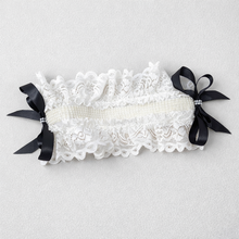 TIPY TIPY TAP 4PC LACEY BOW BODYSUIT WITH BLUMER, HEADBAND AND LEGWARMERS - BLACK/OFF WHITE