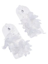 TIPY TIPY TAP FLORAL GLOVES - WHITE