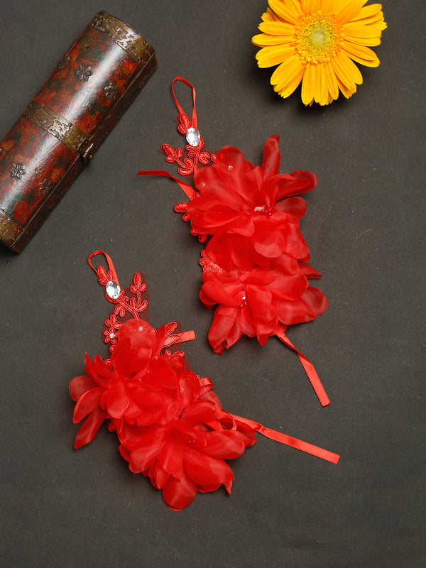 TIPY TIPY TAP FLORAL GLOVES - RED