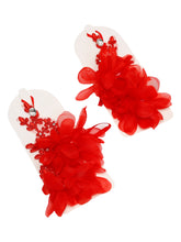 TIPY TIPY TAP FLORAL GLOVES - RED