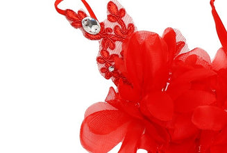 TIPY TIPY TAP FLORAL GLOVES - RED