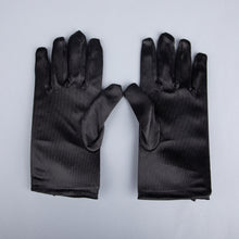 TIPY TIPY TAP FULLFINGER SATIN BOW GLOVES - BLACK
