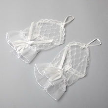 TIPY TIPY TAP FINGERLESS NETTED GLOVES - WHITE