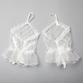 TIPY TIPY TAP FINGERLESS NETTED GLOVES - WHITE