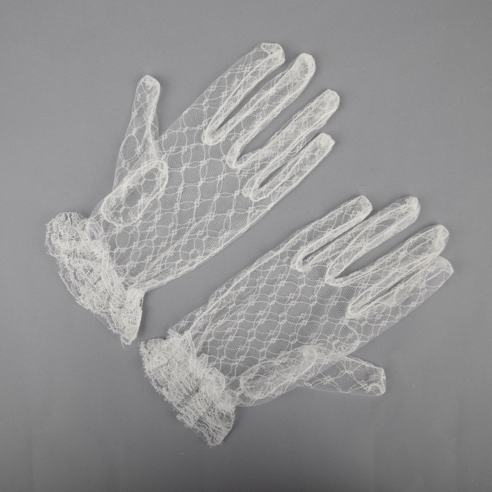 TIPY TIPY TAP FULLFINGER NETTED GLOVES - WHITE