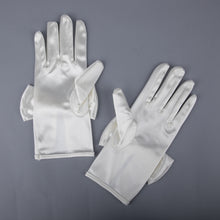 TIPY TIPY TAP FULLFINGER SATIN HUGE BOW GLOVES - IVORY