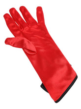 TIPY TIPY TAP FULL FINGER BOW GLOVES - RED
