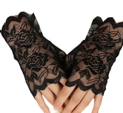 TIPY TIPY TAP FINGERLESS SELF NET GLOVES - BLACK