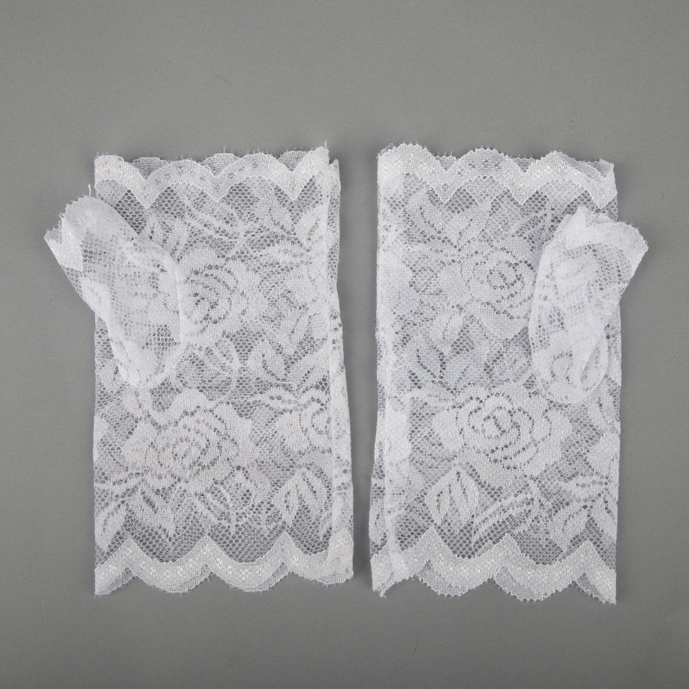 TIPY TIPY TAP FINGERLESS SELF NET GLOVES - WHITE