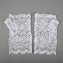 TIPY TIPY TAP FINGERLESS SELF NET GLOVES - WHITE