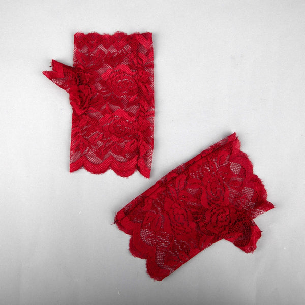 TIPY TIPY TAP FINGERLESS SELF NET GLOVES - RED