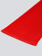 TIPY TIPY TAP FULLFINGER SATIN ELBOW LENGTH GLOVES - RED