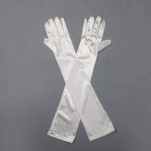 TIPY TIPY TAP FULLFINGER SATIN ELBOW LENGTH GLOVES - PINK