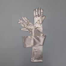 TIPY TIPY TAP FULLFINGER SATIN ELBOW LENGTH GLOVES - CHAMAGNE