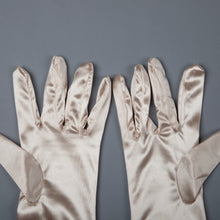 TIPY TIPY TAP FULLFINGER SATIN ELBOW LENGTH GLOVES - ROSE GOLD