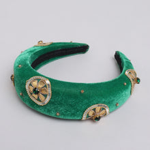 TIPY TIPY TAP PUFFY ETHNIC GOTA HAIRBAND - GREEN