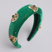 TIPY TIPY TAP PUFFY ETHNIC GOTA HAIRBAND - GREEN