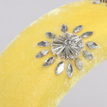 TIPY TIPY TA[ PUFFY ETHNIC STONES HAIRBAND - YELLOW
