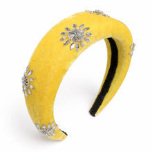 TIPY TIPY TA[ PUFFY ETHNIC STONES HAIRBAND - YELLOW
