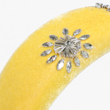 TIPY TIPY TA[ PUFFY ETHNIC STONES HAIRBAND - YELLOW