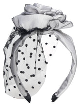 TIPY TIPY TAP ROSETTE VEIL HAIRBAND - WHITE