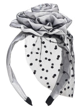 TIPY TIPY TAP ROSETTE VEIL HAIRBAND - WHITE