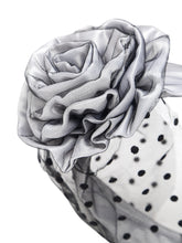 TIPY TIPY TAP ROSETTE VEIL HAIRBAND - WHITE