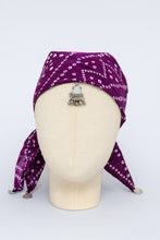TIPY TIPY TAP Girls Purple Bandhani Dupatta with Silver Coin Tassels | Traditional Festive Accessory